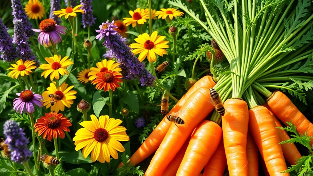 plant diverse colorful nectar sources