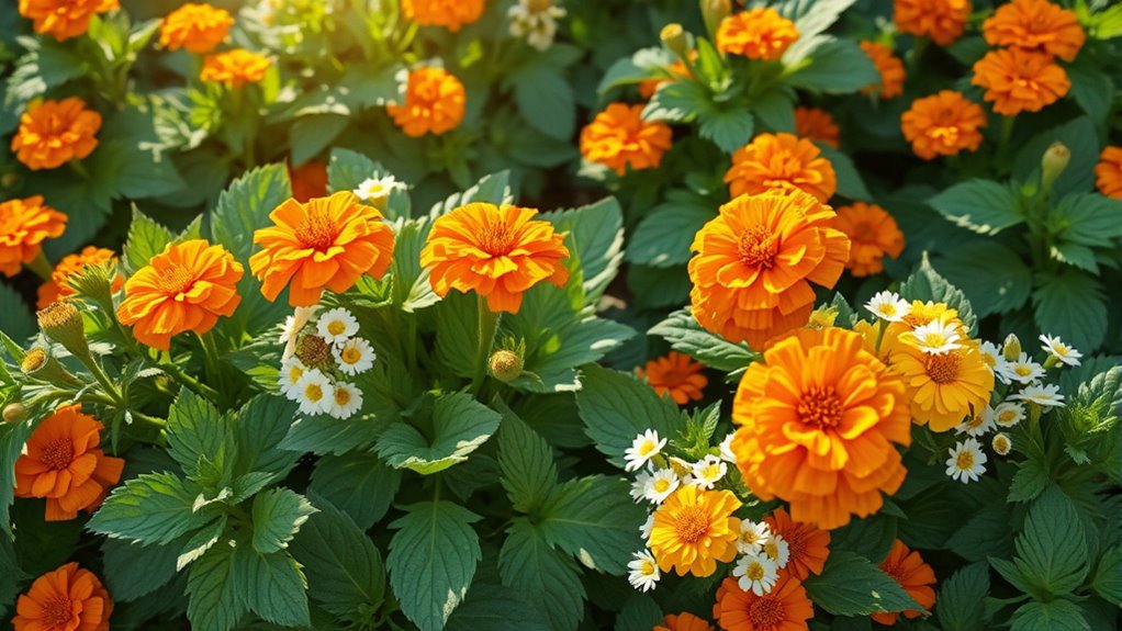 plant pest repelling companion flowers