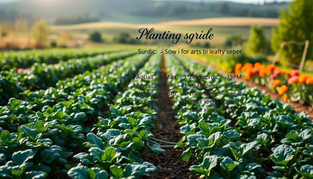 planting schedule for arugula