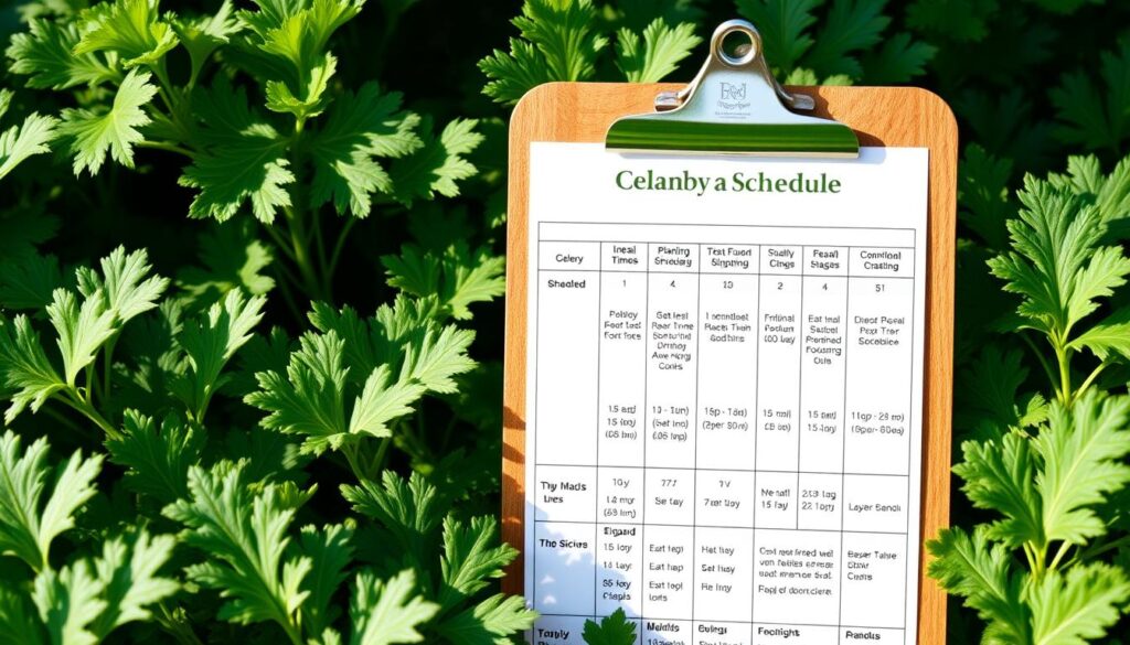 planting schedule for celery