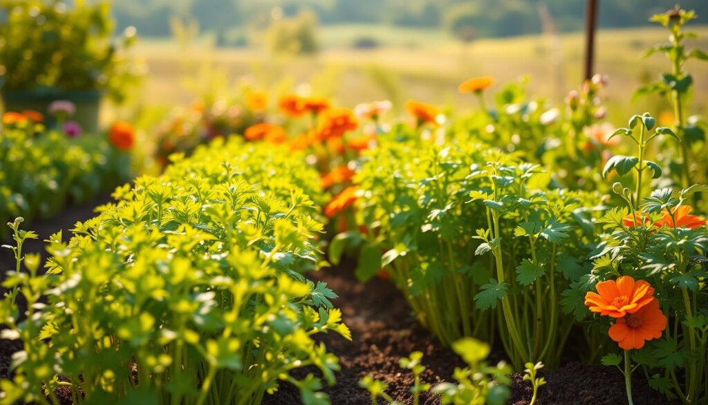 planting strategies for cilantro companion plants