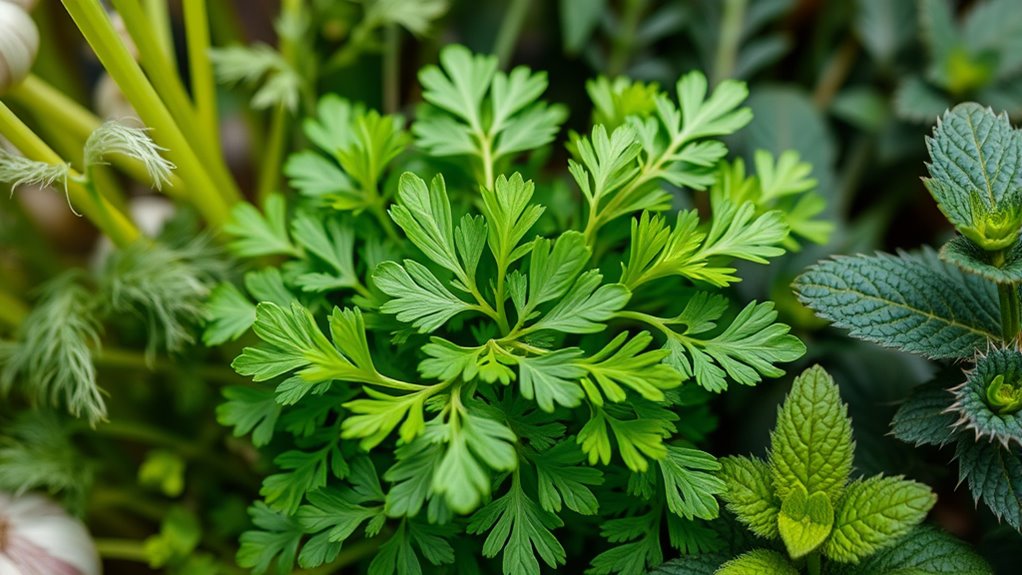 plants to avoid near cilantro
