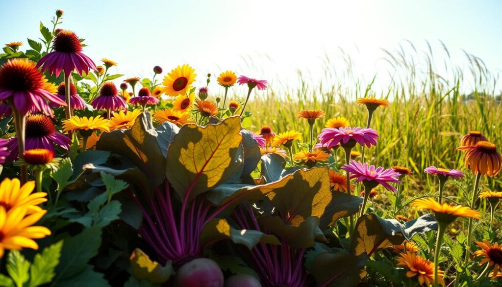 pollinator-friendly plants for beets