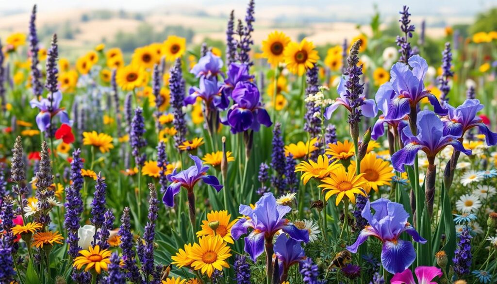 pollinator plants for irises