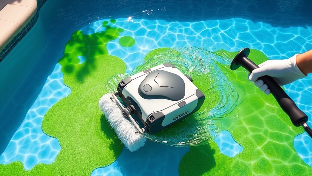 pool chemical and filter maintenance