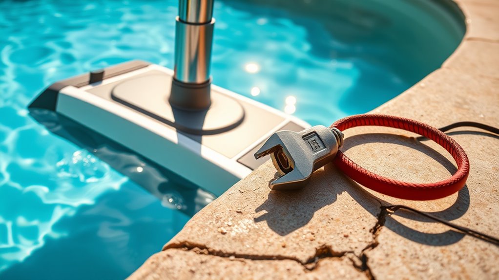 pool cleaner repair expenses