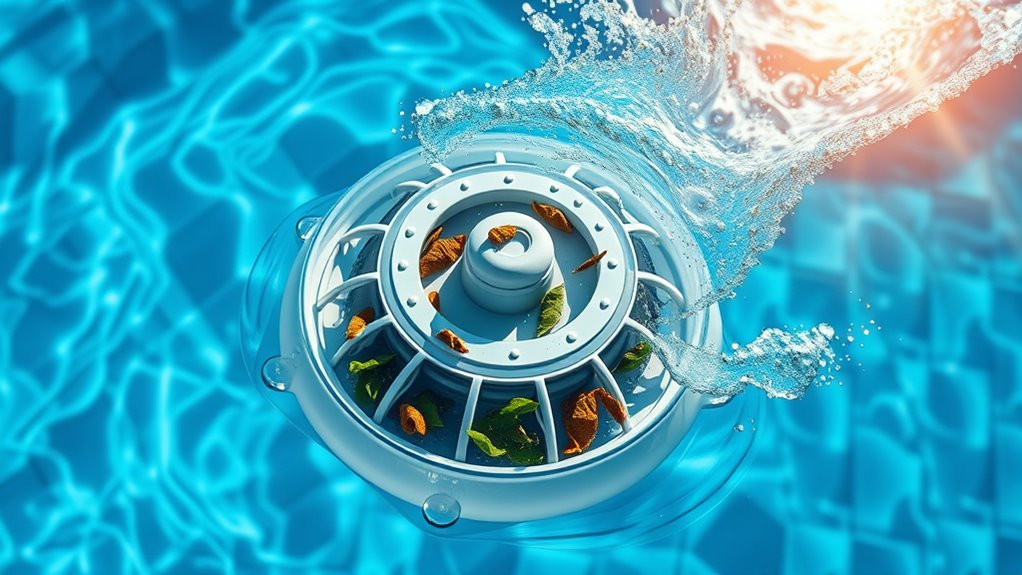 pool debris collection process