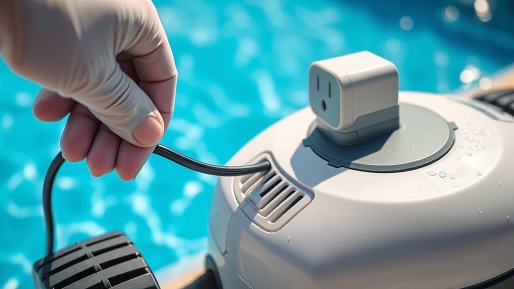 power off and unplug safely