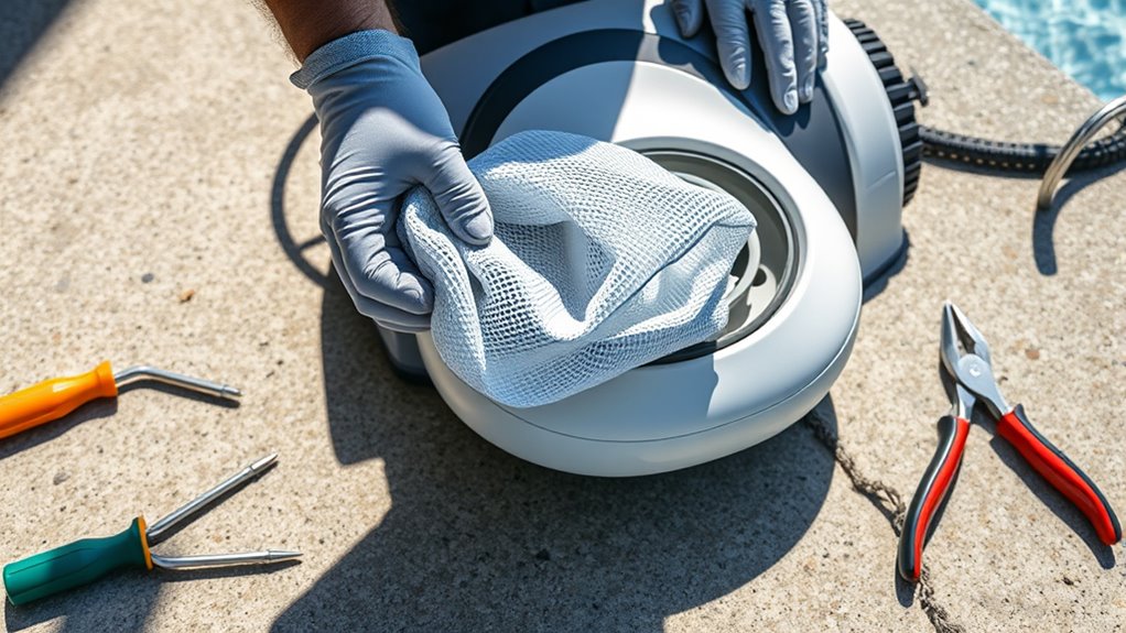 prepare tools and replacement bags