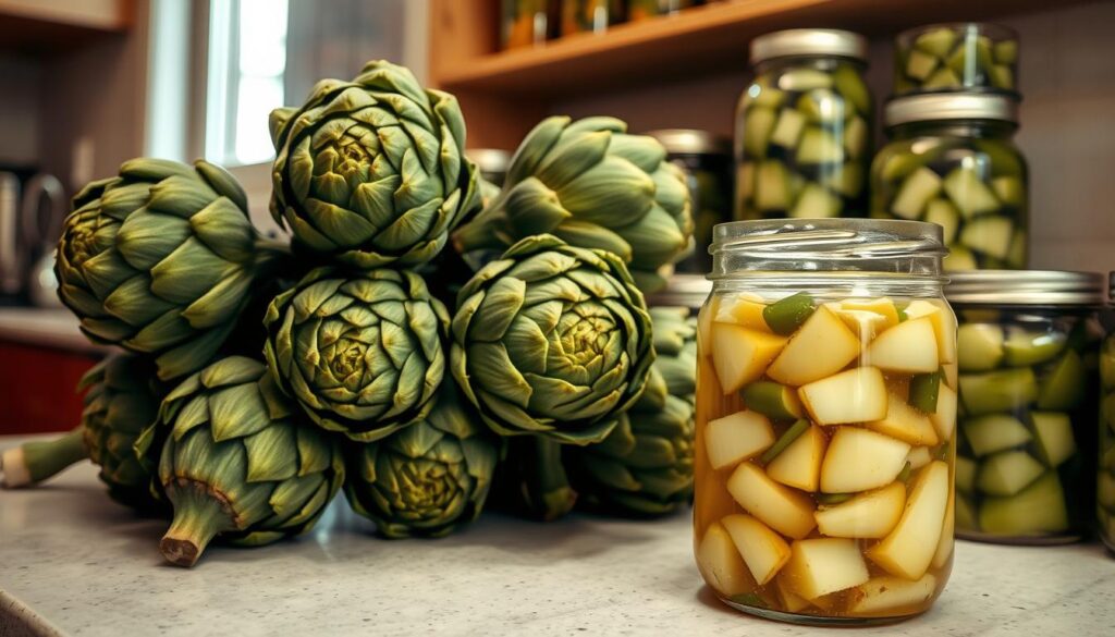 preserving artichokes