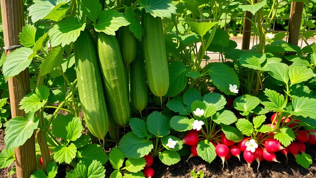 radishes deter pests naturally