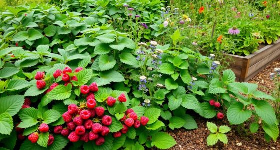 raspberry companion plants