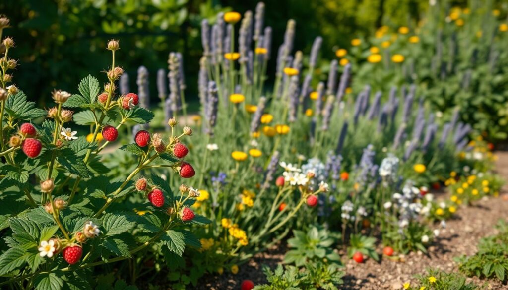 raspberry plant companions