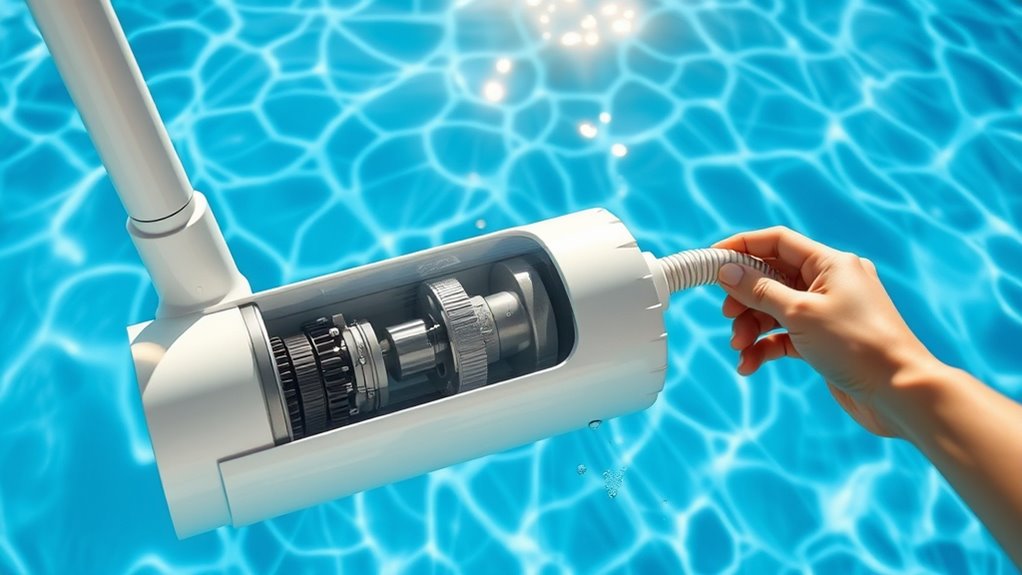 remove and inspect cleaner components