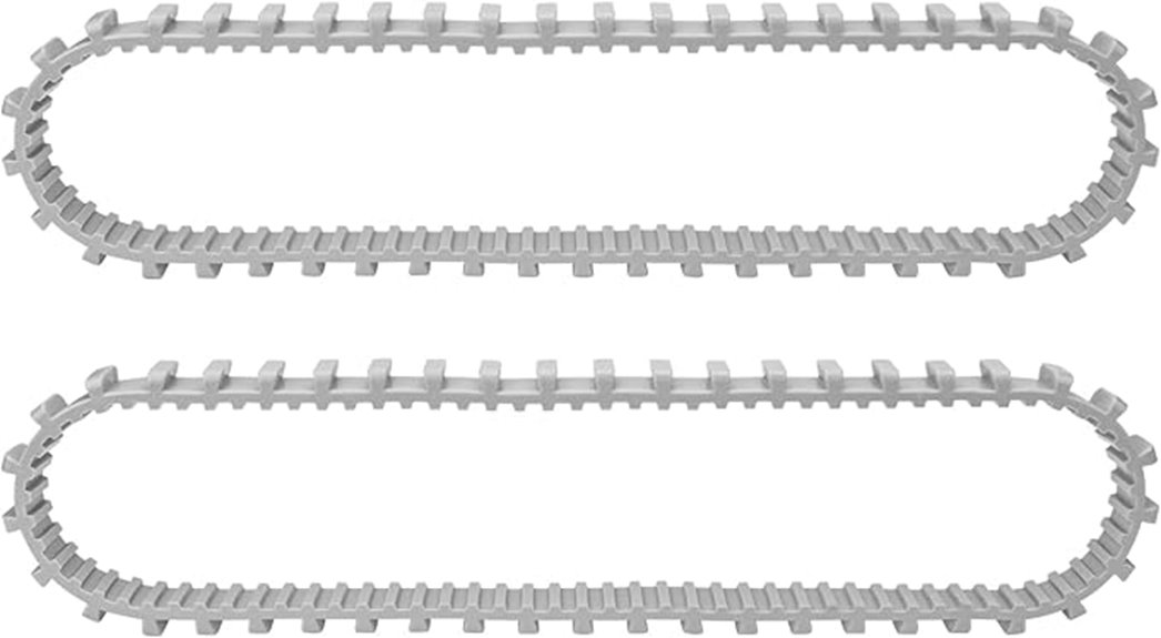 robotic pool cleaner tracks