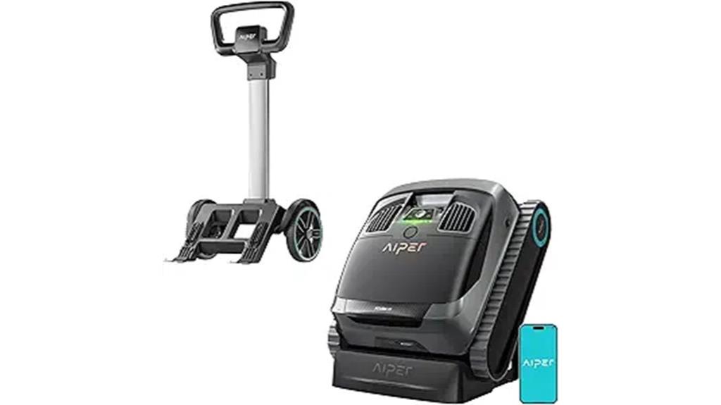 robotic pool cleaner with caddy