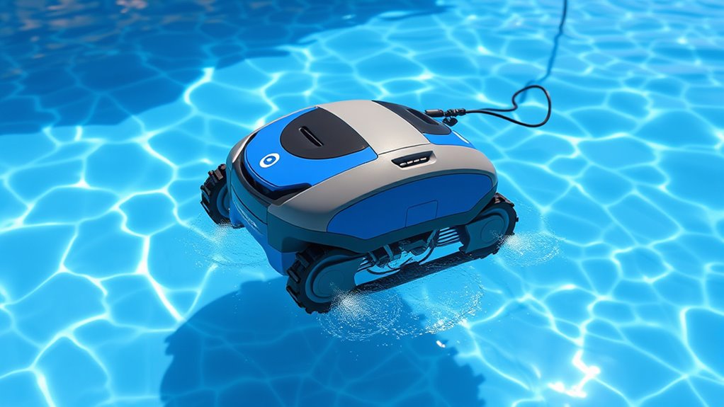 robots autonomously clean pools