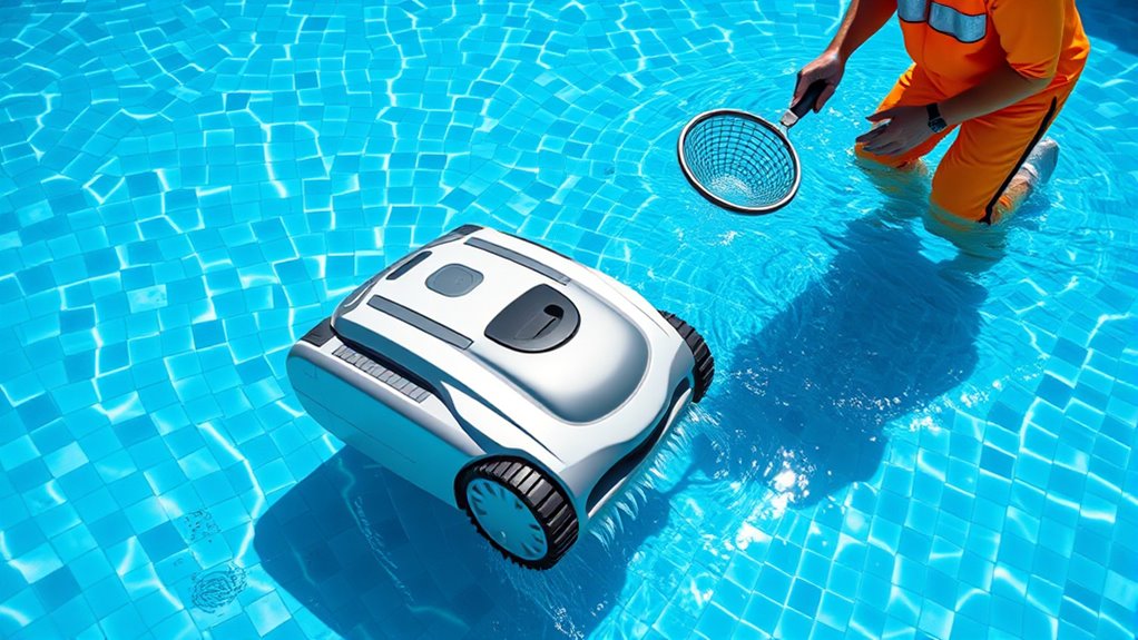robots enhance pool cleanliness