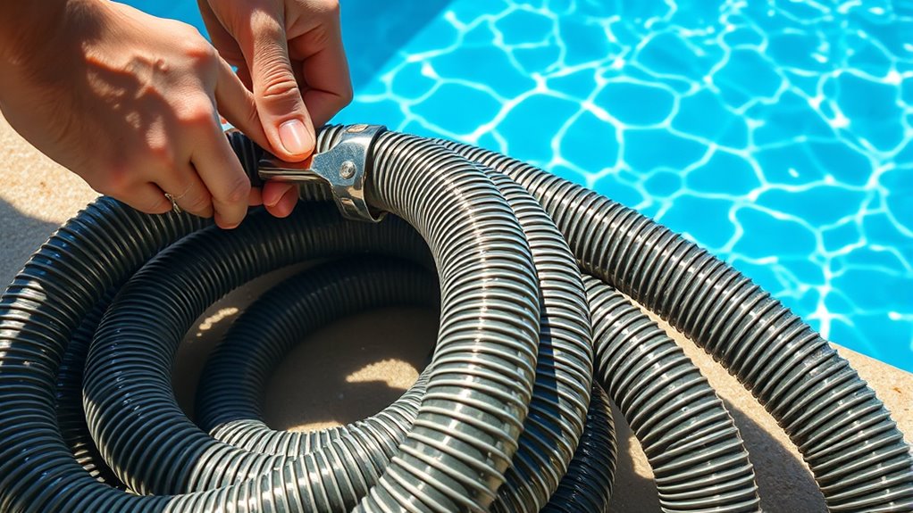 secure hose connections tightly