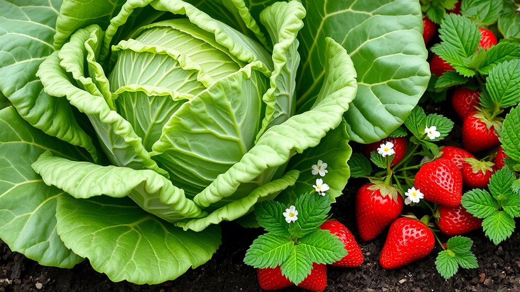 separate cabbage from strawberries