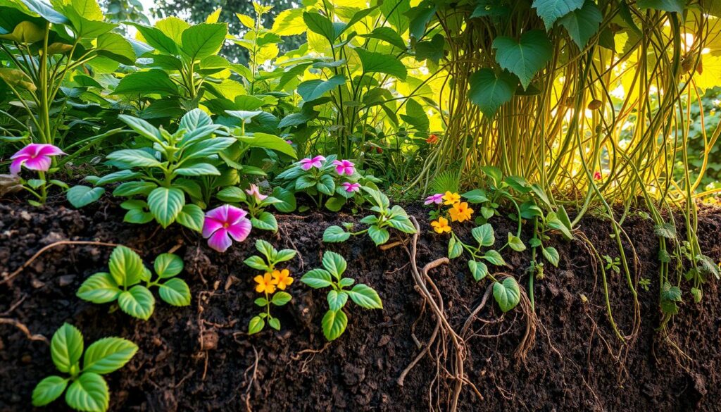 soil health with companion plants