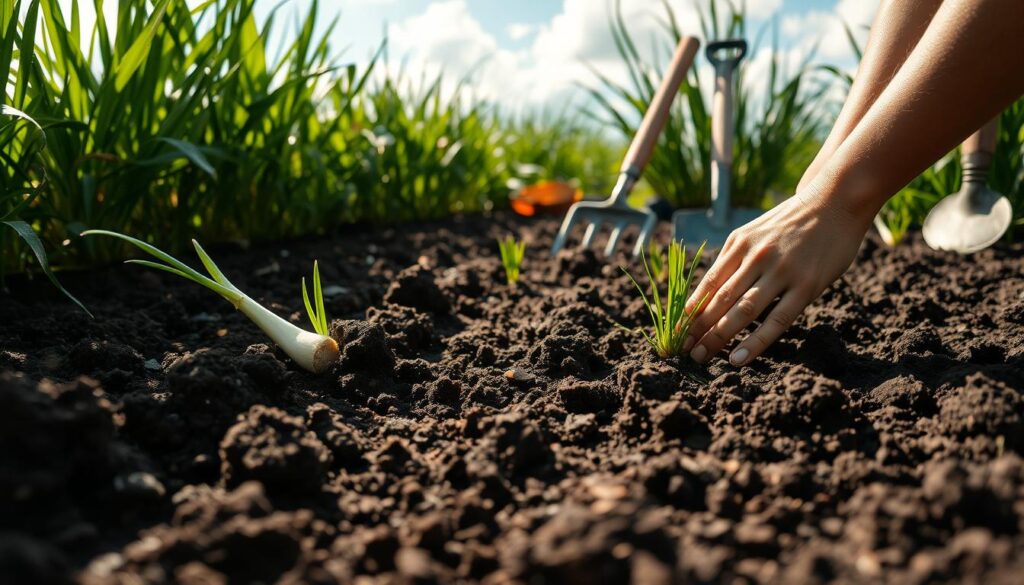 soil preparation for leeks