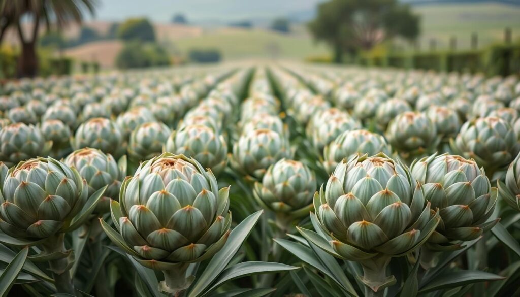 spacing requirements for artichokes
