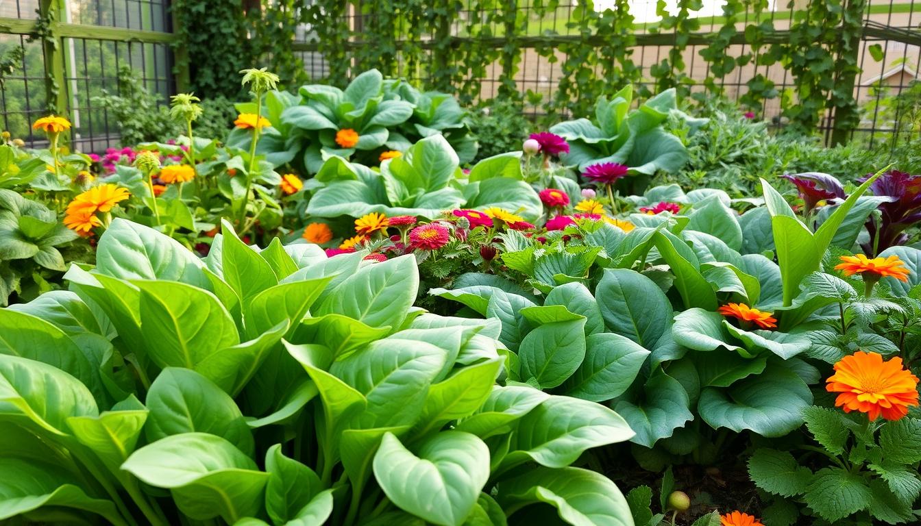 spinach companion plants