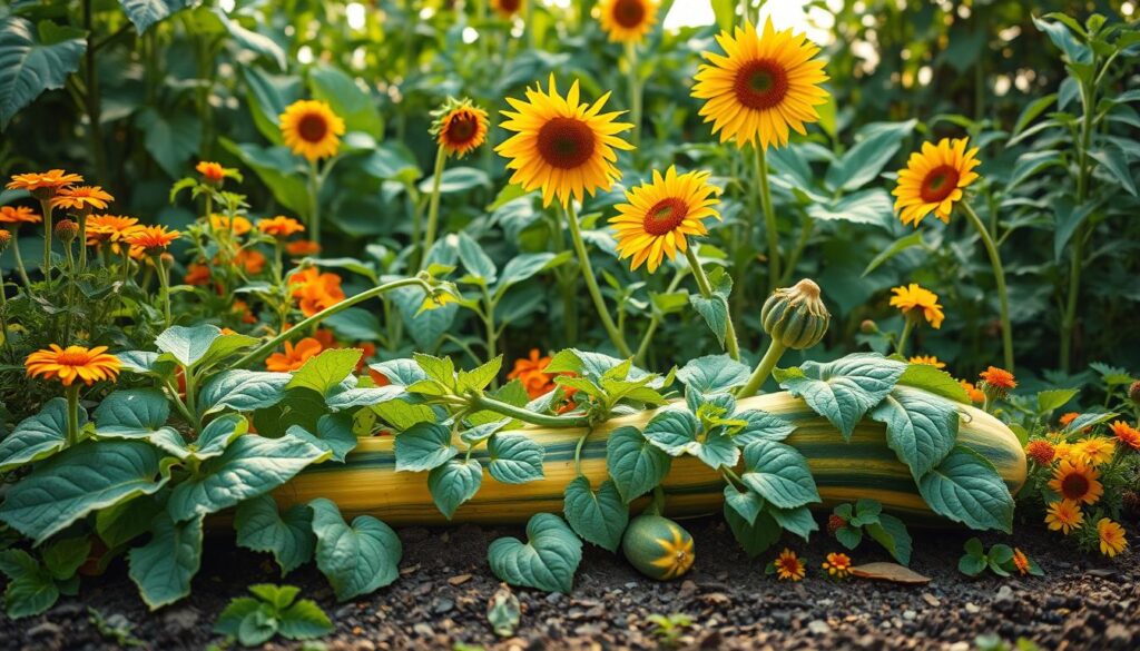 squash plant companions