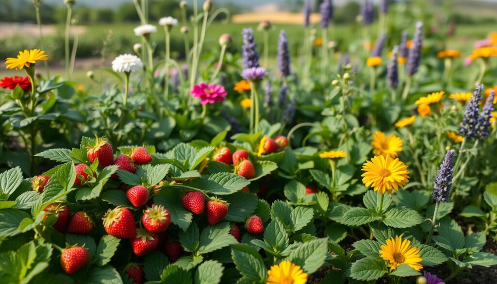 strawberries companion planting