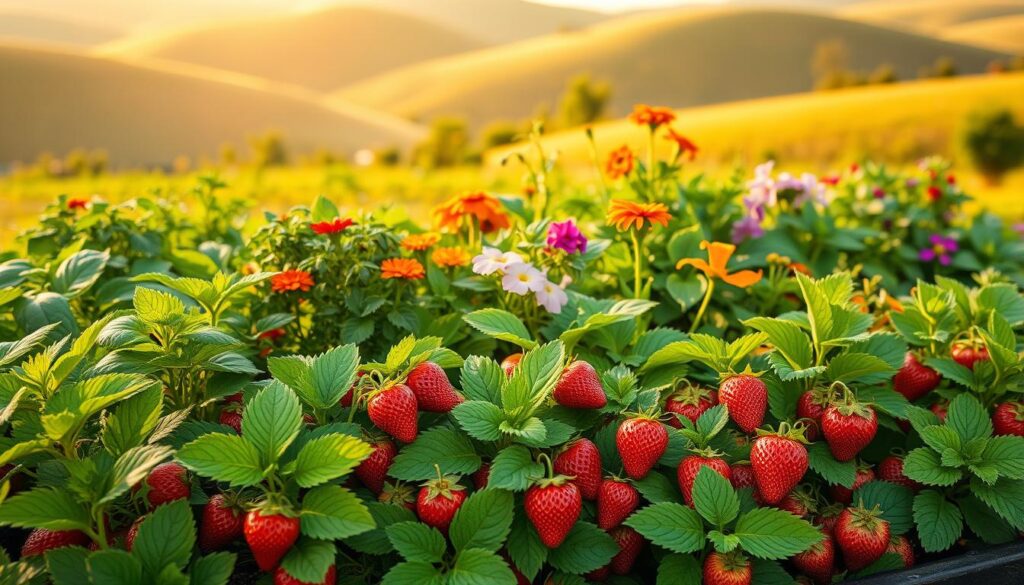 strawberries companion planting