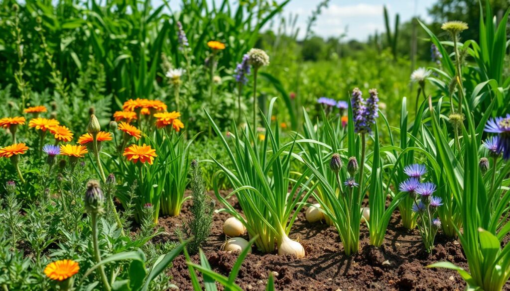 successful companion planting for onions