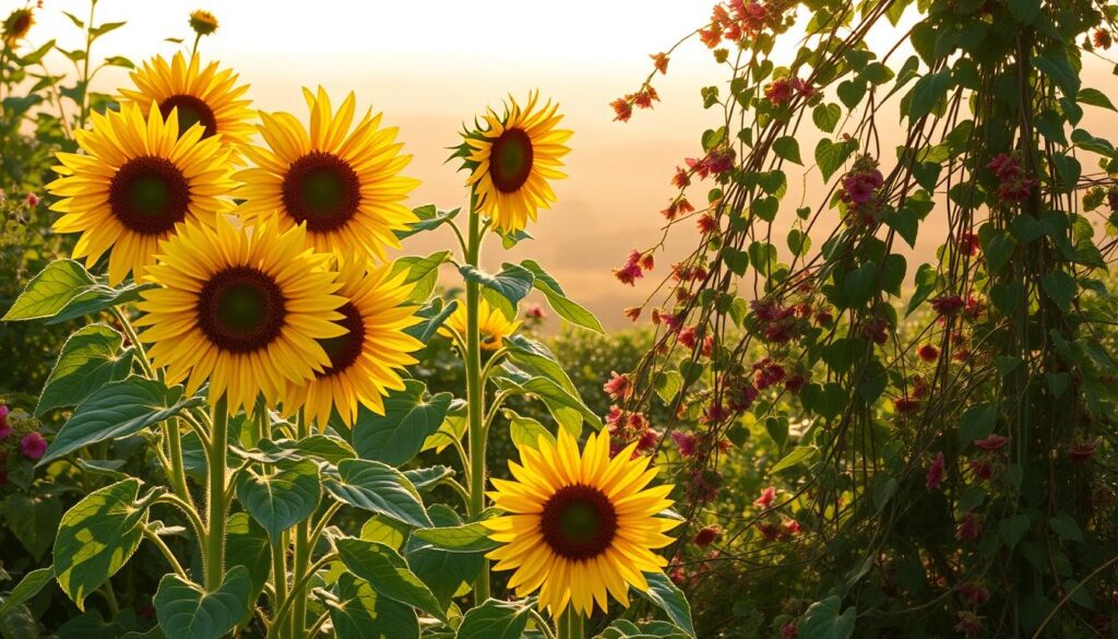 sunflower companion planting