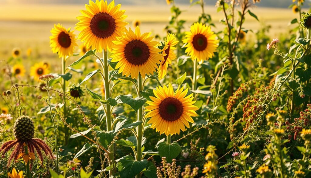 sunflower companion planting