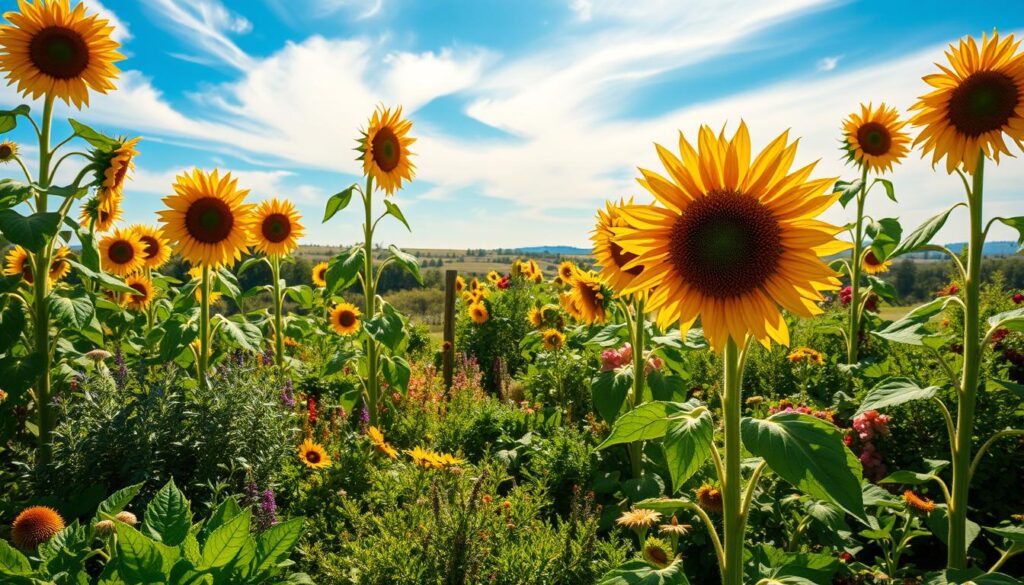 sunflower garden pairings