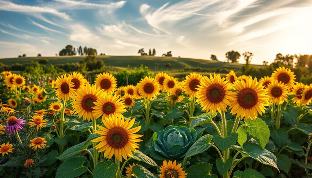 sunflower garden pairings
