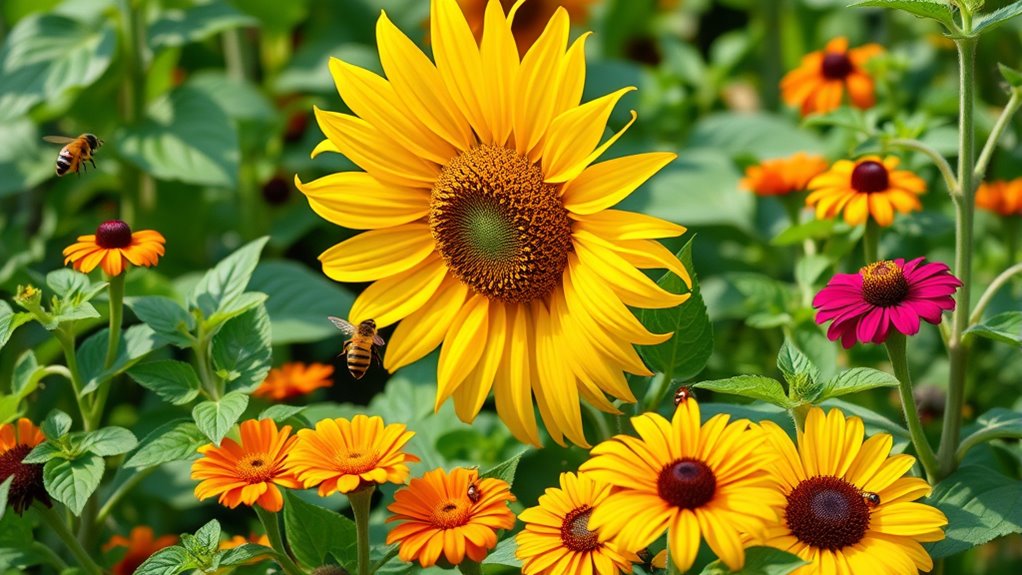 sunflowers promote ecological balance
