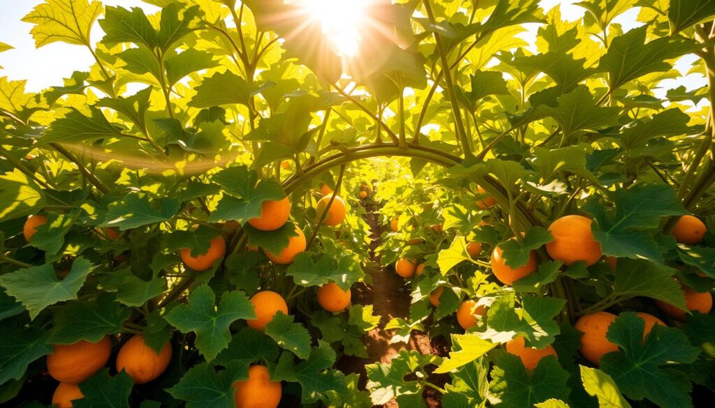 sunlight for cantaloupe