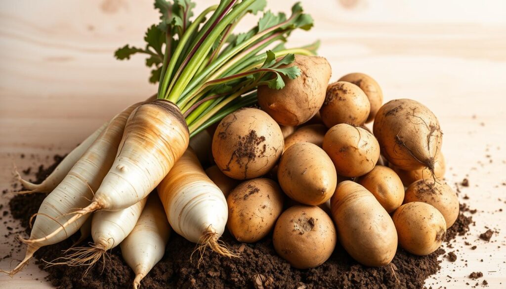 turnips and potatoes