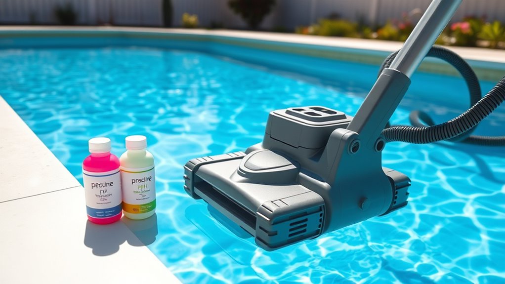 use proper pool chemicals