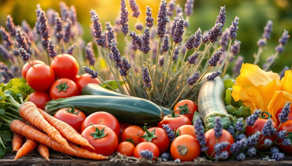 vegetables compatible with lavender