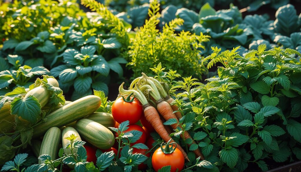 vegetables that enjoy mint's company