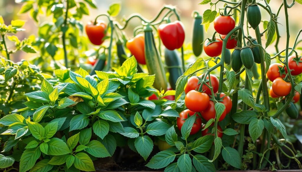 vegetables that grow well with tomatoes