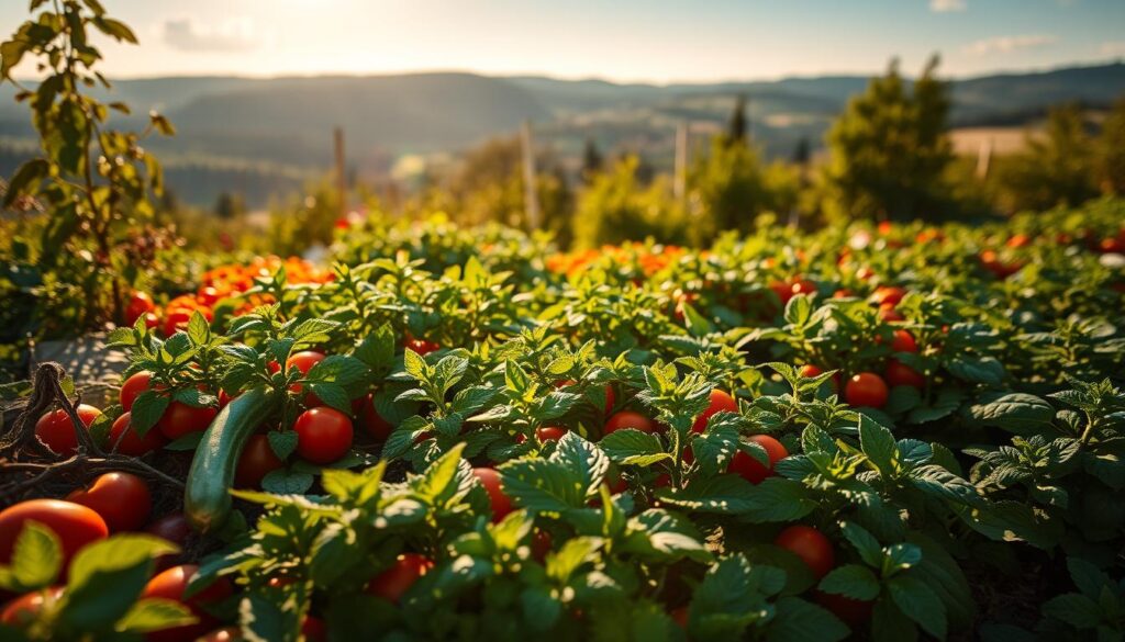 vegetables to grow with mint