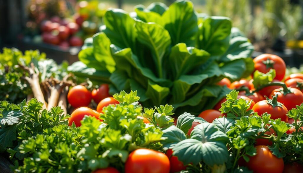 vegetables with swiss chard