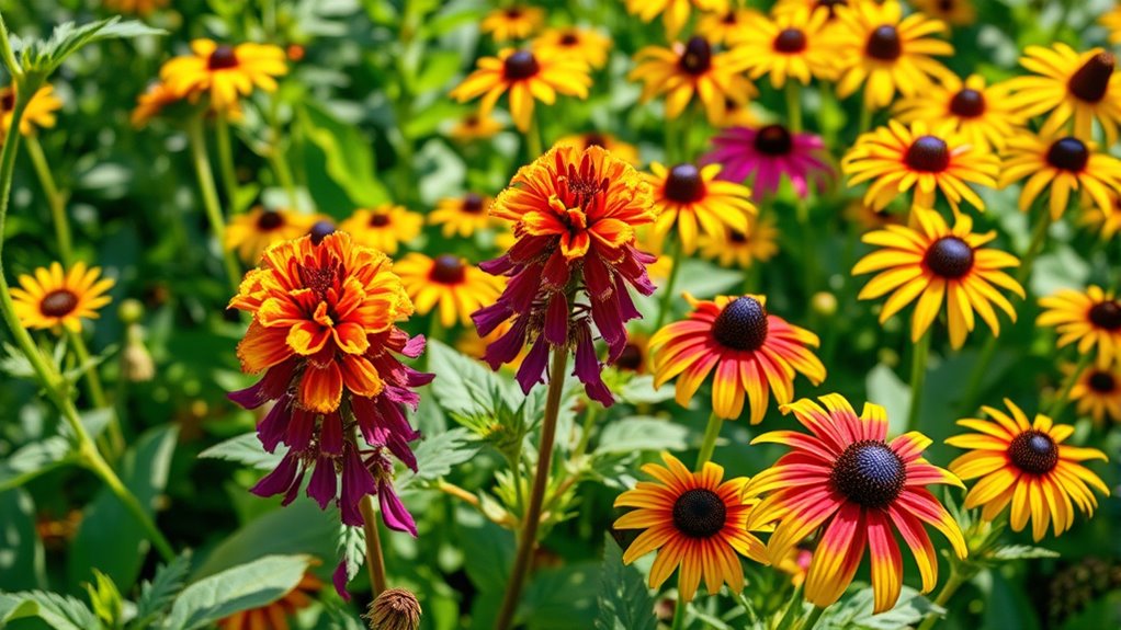 vibrant pollinator friendly garden pairing