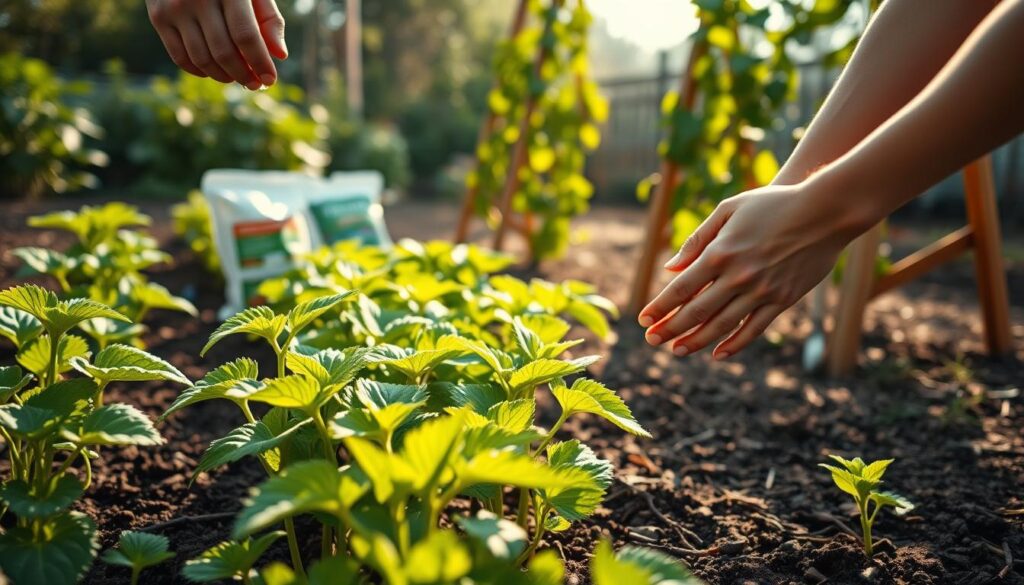 watering and fertilization for beans