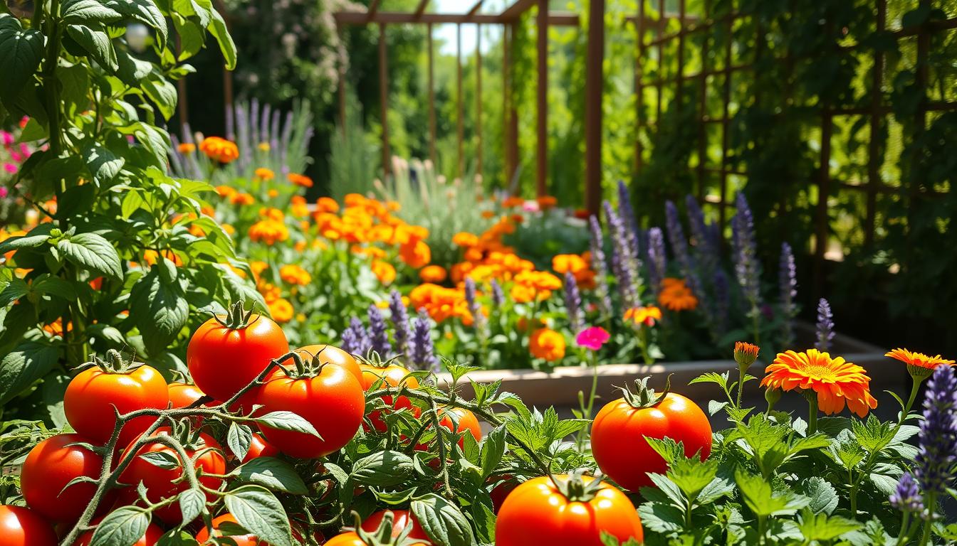 what grows well with tomatoes