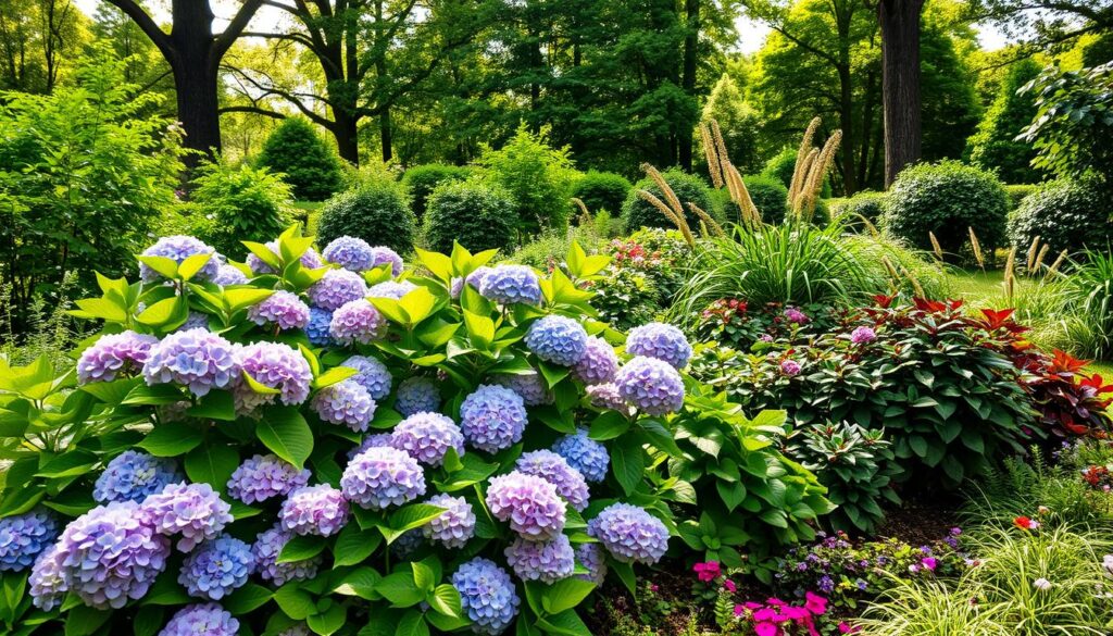 what to plant with hydrangeas