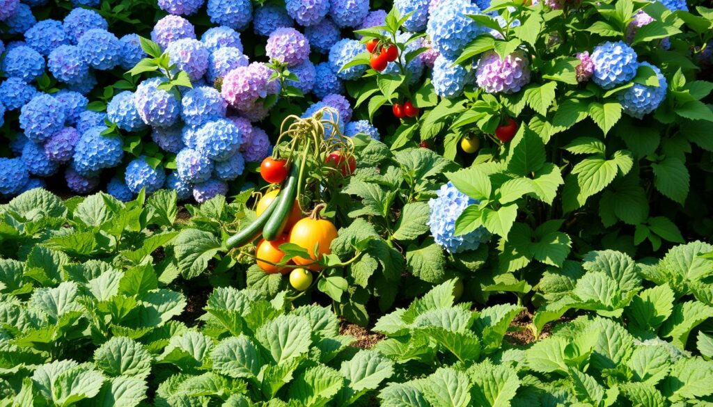 what to plant with hydrangeas